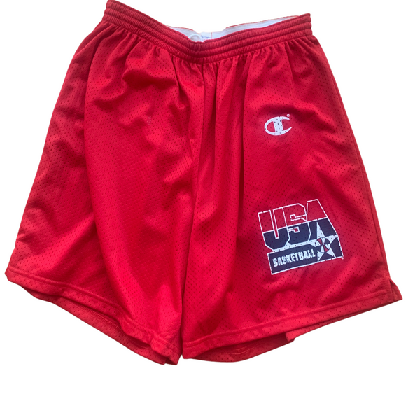 NEW Champion Dream Team USA 1992 Basketball Nylon Shorts red Size XL