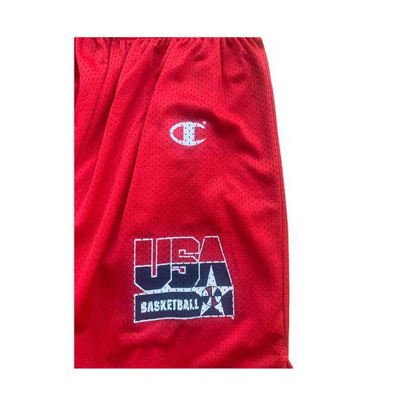 NEW Champion Dream Team USA 1992 Basketball Nylon Shorts red Size XL