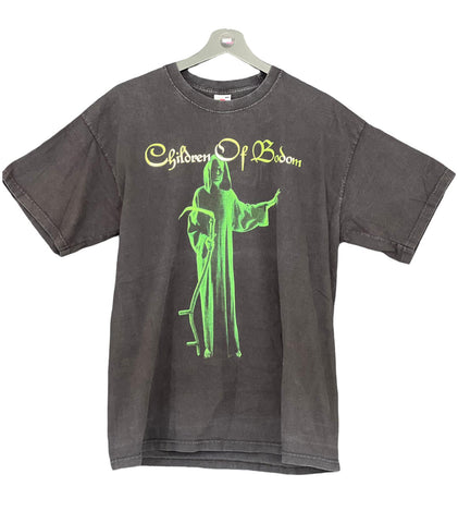 Children of Bodom Hatebreeder Metal band Shirt T Shirt Tee Frontprint back Black wash Large