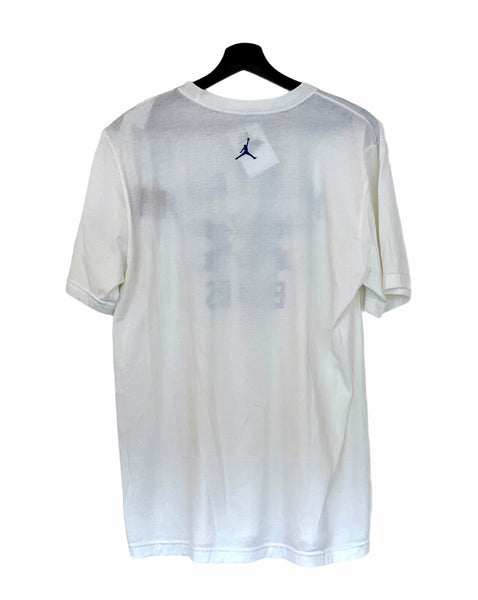 Nike Air Jordan 4 Military  T -Shirt tee White/ blue Size  Large freeshipping - Unique Pieces Vintage