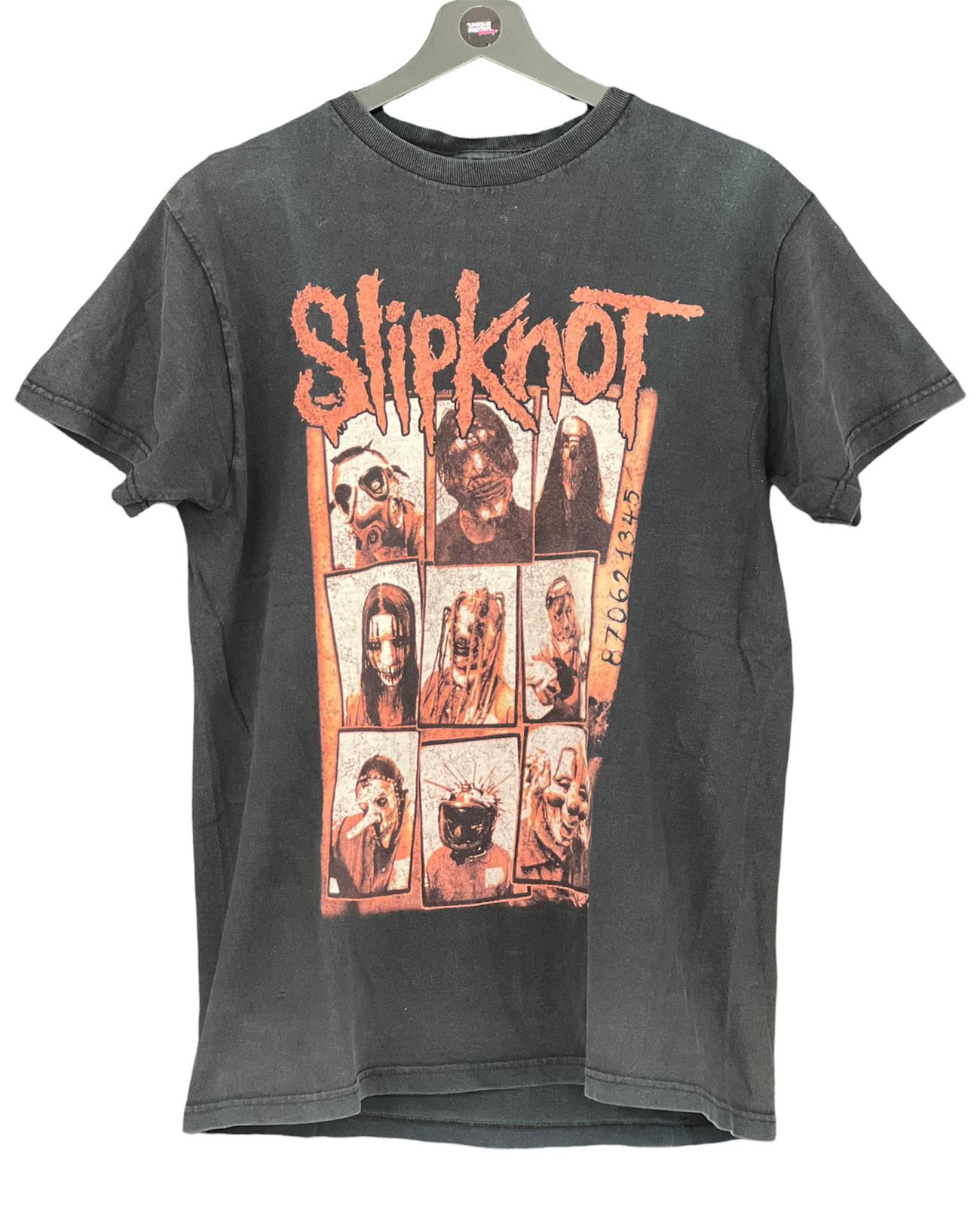 Slipknot Metal band Shirt T Shirt Tee Frontprint back Black wash medium