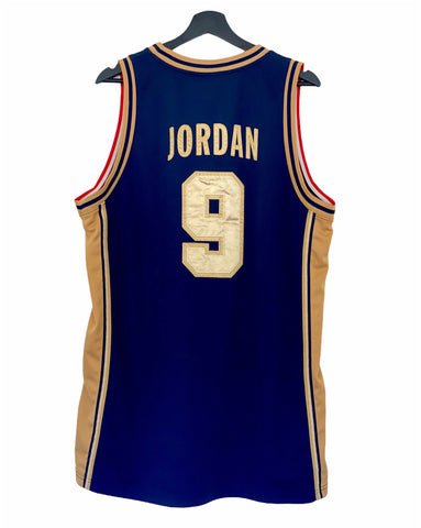 Nike Dream Team USA Jordan 9 OG Olympic Jersey Blue Gold Large freeshipping - Unique Pieces Vintage