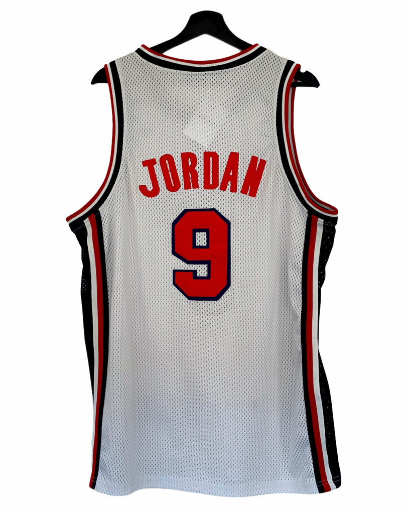 Vintage Champion USA Olympic Basketball Jersey Jordan 9 Size 40 (J-8)  #11610