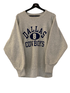 Champion Reverse weave Dallas Cowboys NFL Sweater grey Large freeshipping - Unique Pieces Vintage