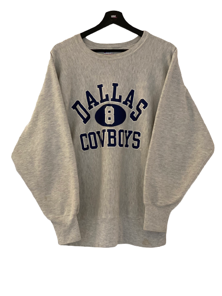 Champion Reverse weave Dallas Cowboys NFL Sweater grey Large freeshipping - Unique Pieces Vintage