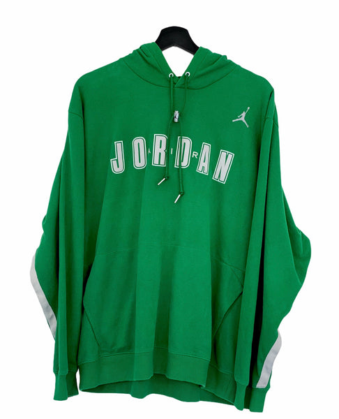 Nike Air Jordan 4 green grey 99 Big Logo Hoodie rar green Large freeshipping - Unique Pieces Vintage