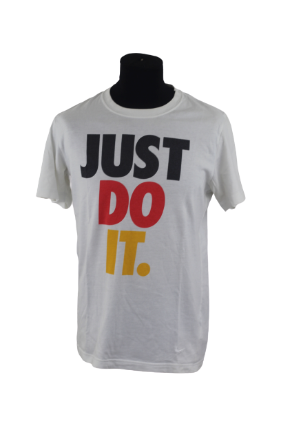 Nike JUST DO IT Germany Big Logo T Shirt Tee White Large freeshipping - Unique Pieces Vintage