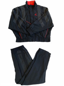 Nike Air Jordan VI Flight 91  Warm up Suit Tracksuit Black/ Infrared  Size Large freeshipping - Unique Pieces Vintage