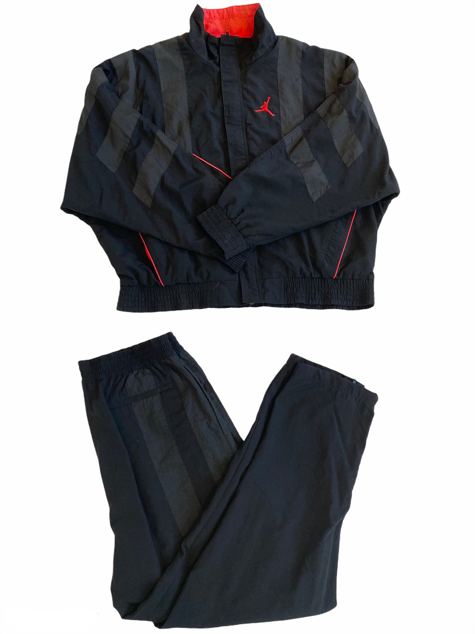 Nike Air Jordan VI Flight 91  Warm up Suit Tracksuit Black/ Infrared  Size XLarge freeshipping - Unique Pieces Vintage