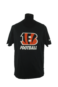Nike NFL Cincinnati Bengals Big Logo T Shirt Tee Black XLarge freeshipping - Unique Pieces Vintage