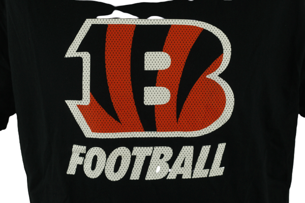 Nike NFL Cincinnati Bengals Big Logo T Shirt Tee Black XLarge freeshipping - Unique Pieces Vintage