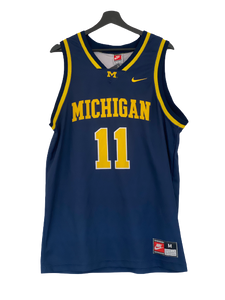Nike Michigan Wolverine College NCAA Basketball Jersey Darkblue Medium freeshipping - Unique Pieces Vintage