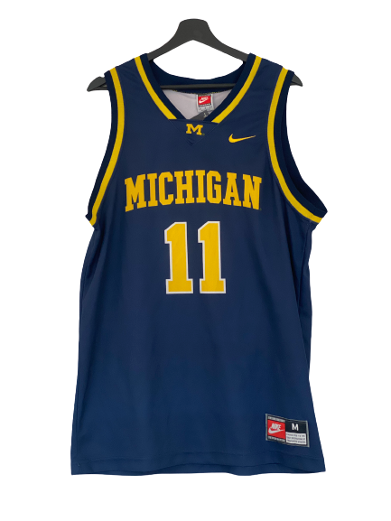 Nike Michigan Wolverine College NCAA Basketball Jersey Darkblue Medium freeshipping - Unique Pieces Vintage