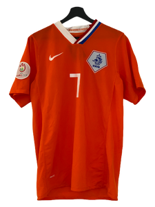 Nike Netherland Holland Home 09-10 Soccer jersey Van der Vaart orange medium freeshipping - Unique Pieces Vintage