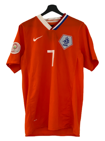 Nike Netherland Holland Home 09-10 Soccer jersey Van der Vaart orange medium freeshipping - Unique Pieces Vintage