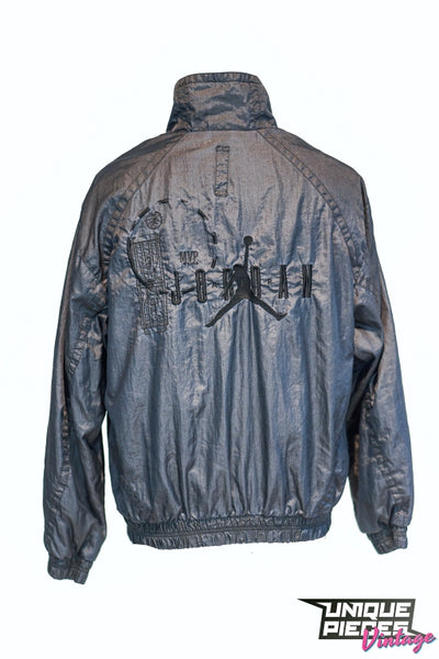 Nike Air Jordan Flight MVP 91 Warm up Suit jacket Anthracite Size Medium freeshipping - Unique Pieces Vintage