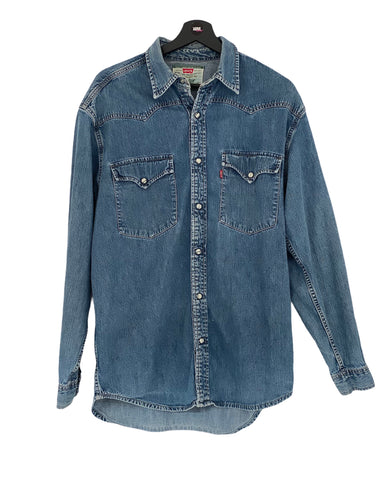 Levi´s x  jeans denim shirt western stone washed  Medium freeshipping - Unique Pieces Vintage