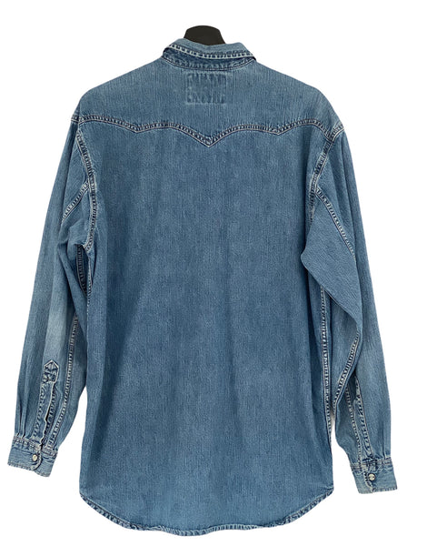 Levi´s x  jeans denim shirt western stone washed  Medium freeshipping - Unique Pieces Vintage