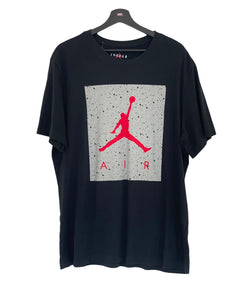 Nike Air Jordan Flight cement Jumpman T -Shirt tee  black /grey  Large freeshipping - Unique Pieces Vintage
