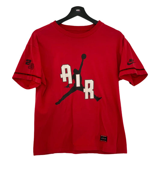 Nike Air Jordan AIR Logo Jumpman  T -Shirt stiched  red/ Black Size Small freeshipping - Unique Pieces Vintage