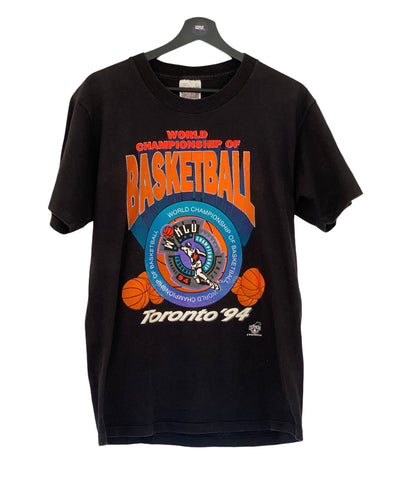 Toronto Word Champion ship Cup Basketball 94  Logo Shirt Tee black Size medium freeshipping - Unique Pieces Vintage