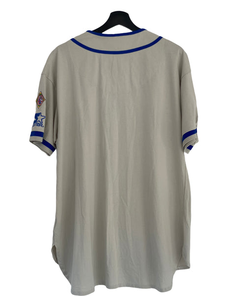 Starter Homestead Grays negro league spell out jersey MLB grey/ blue Large freeshipping - Unique Pieces Vintage