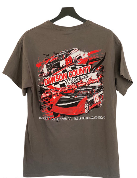 NASCAR Dawson Country Race T Shirt grey wash medium freeshipping - Unique Pieces Vintage