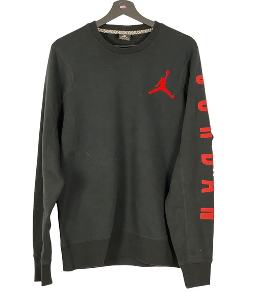 Nike Jordan Flight Jumpman Sweater Sweatshirt black/ red  Size Medium