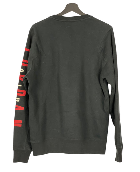 Nike Jordan Flight Jumpman Sweater Sweatshirt black/ red  Size Medium