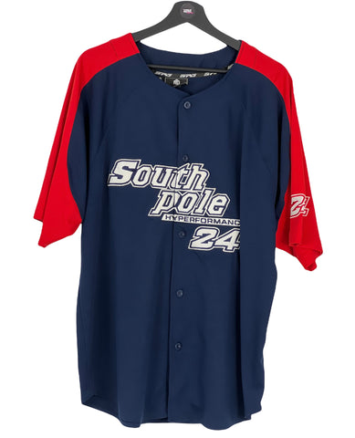 Southpole USA 24 Baseball Jersey spell out blue/ red white XLarge