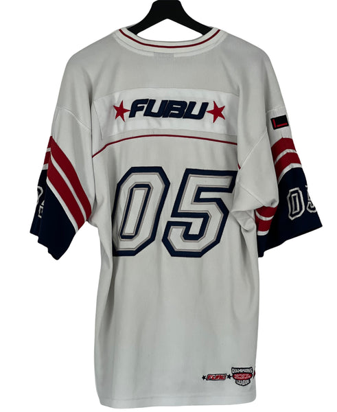 FUBU 05 College Football Jersey white/darkblue red Size XLarge