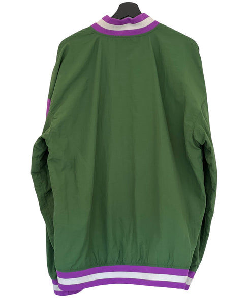 Mitchell & Ness Milwaukee Bucks Jacket Warm Up green purple XXLarge