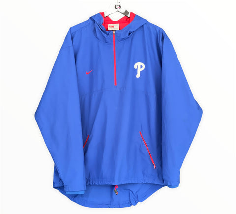 Nike Philadelphia phillies warm up jacket Y2k red blue medium