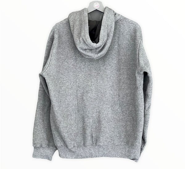 Avirex classic zip hoodie big graphic Sweatshirt grey medium