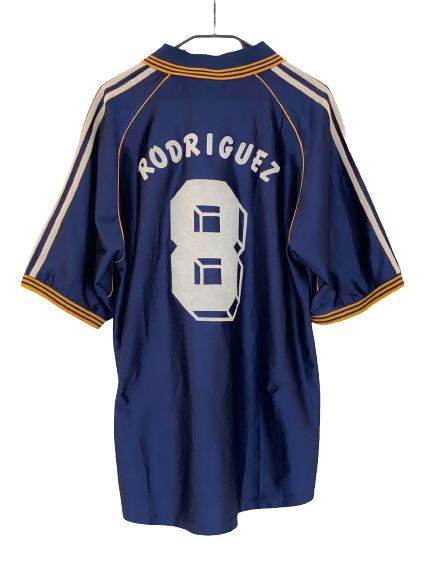 Adidas Real Madrid 3rd 98-99 Soccer jersey custom Blue Large freeshipping - Unique Pieces Vintage