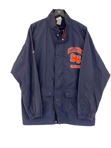 Apex One Syracuse university Coach jacket Wind jacket Darkblue/ Orange  Large freeshipping - Unique Pieces Vintage
