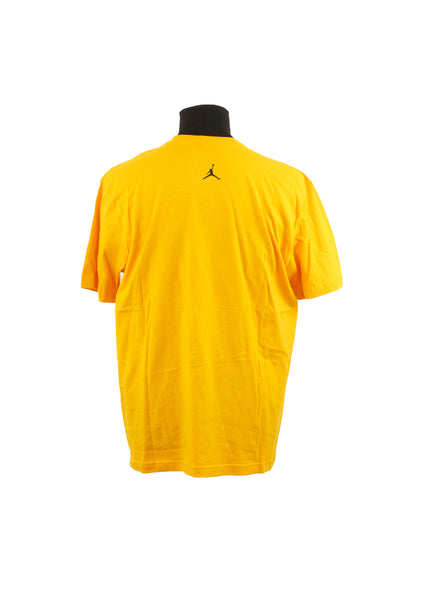 Nike Air Jordan Flight  Logo T -Shirt gelb Large freeshipping - Unique Pieces Vintage