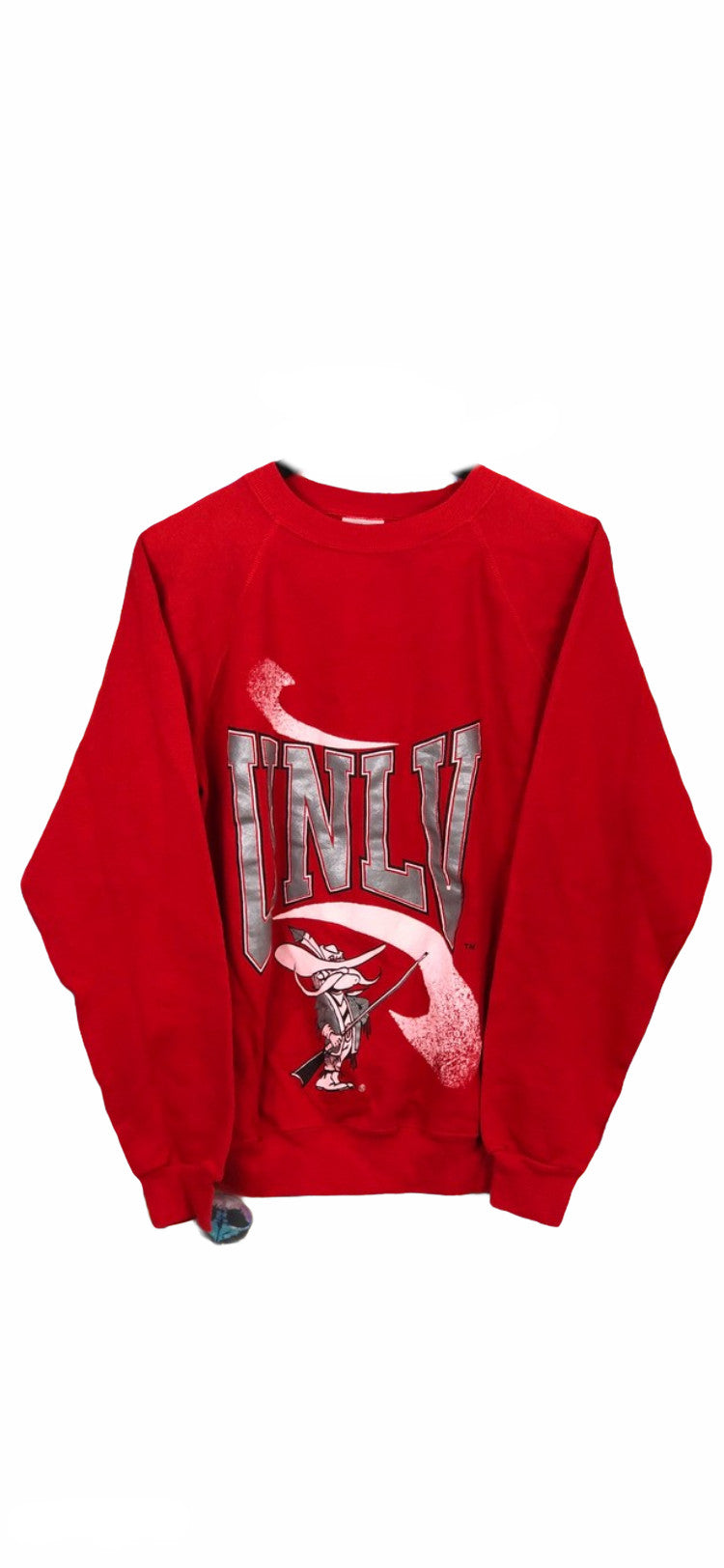 University of Nevada Las Vegas Sweater UNLV Rebels Big print red medium freeshipping - Unique Pieces Vintage