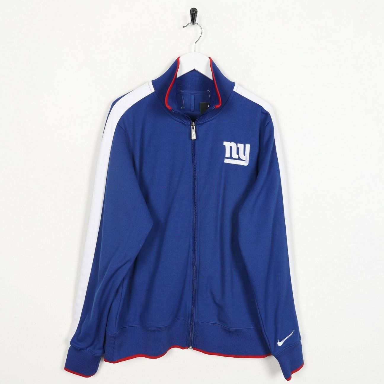 Nike NFL New York Giants Tracksuit Top Jacket Blue Large freeshipping - Unique Pieces Vintage