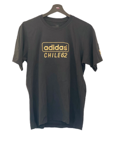 Adidas Chile 62 stitched Logo T Shirt Tee Black Gold Small freeshipping - Unique Pieces Vintage