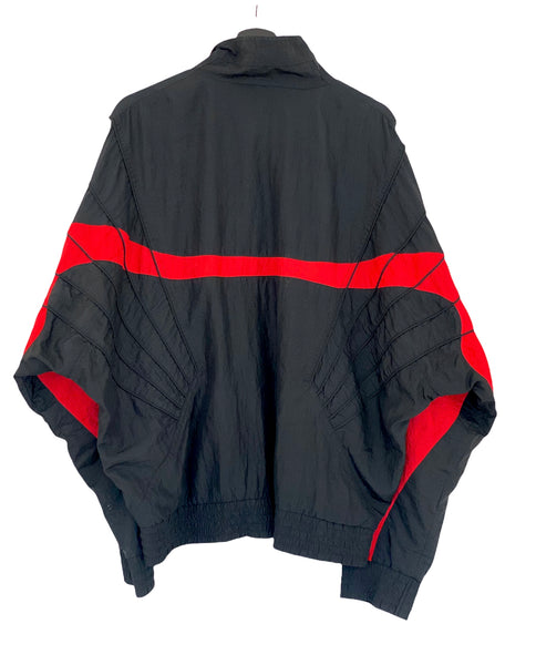 Nike Air Jordan VI Flight 90  Warm up jacket Black/ Infrared  Size Large freeshipping - Unique Pieces Vintage