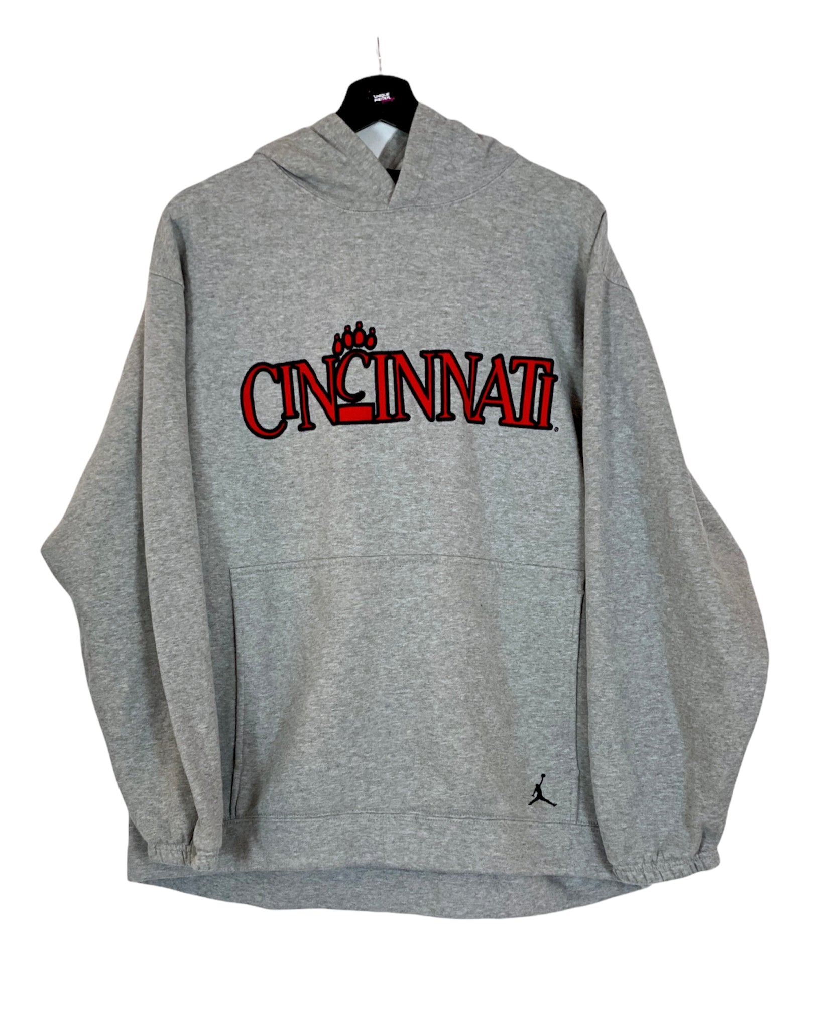 Nike Jordan Team Cincinnati Bearcats Sweatshirt Hoodie Gray/Red/Black. Size M G freeshipping - Unique Pieces Vintage