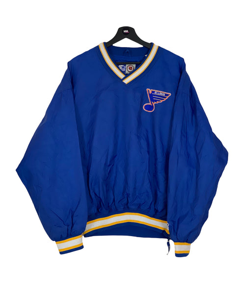Starter St Louis Blues embroidered GRETZKY 99 on back warm up jacket blue Size Large freeshipping - Unique Pieces Vintage