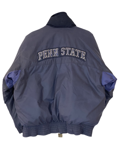 Nike Team Penn State  big Logo padded jacket blue/ grey small freeshipping - Unique Pieces Vintage