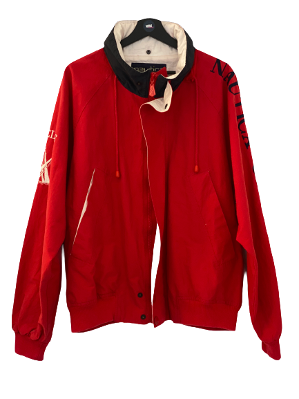Nautica Sail Challenge jacket stitched letters  Red  XLarge freeshipping - Unique Pieces Vintage