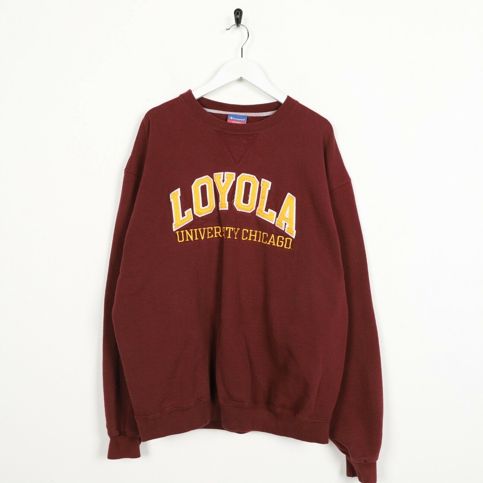 Champion LOYOLA LAW Sweatshirt Pullover Bordeaux XLarge freeshipping - Unique Pieces Vintage
