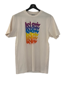 Nike City Shirt Tel Aviv Rainbow Grey Tag T Shirt Tee White Medium freeshipping - Unique Pieces Vintage